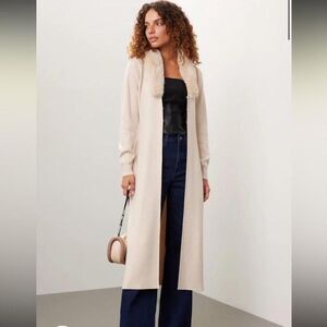 ASHLEY PARK x RTR Long Faux Fur Cardigan